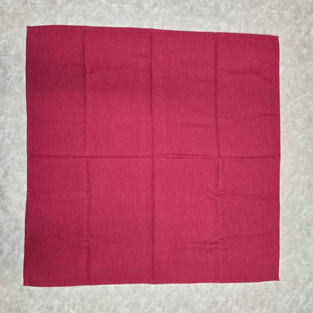 Longaberger Paprika Red 36" Table Square Tablecloth Table Overlay